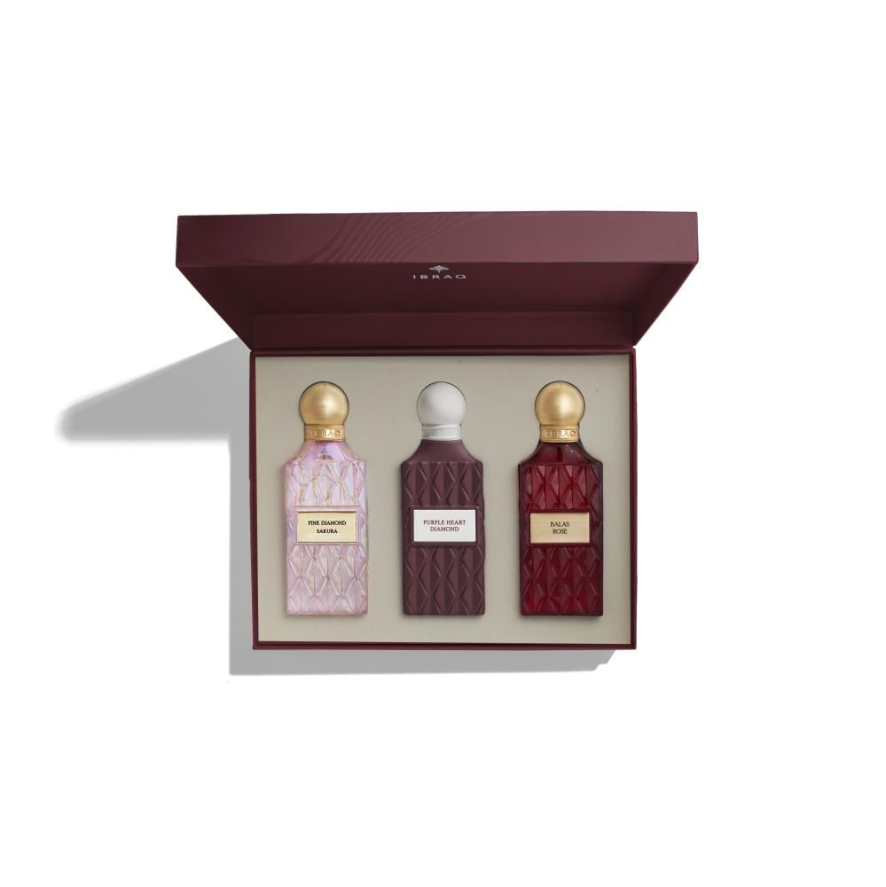 Diamond Maroon Box - 3x75ml