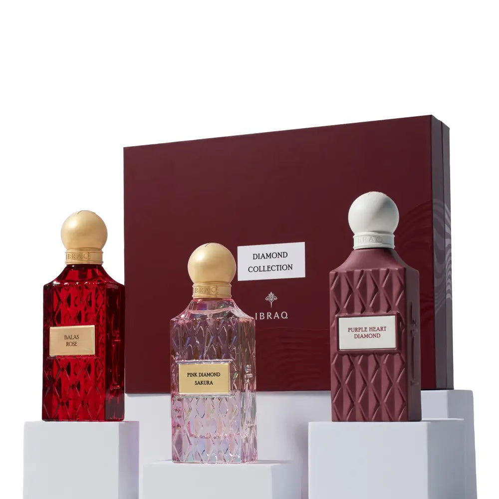 Diamond Maroon Box - 3x75ml